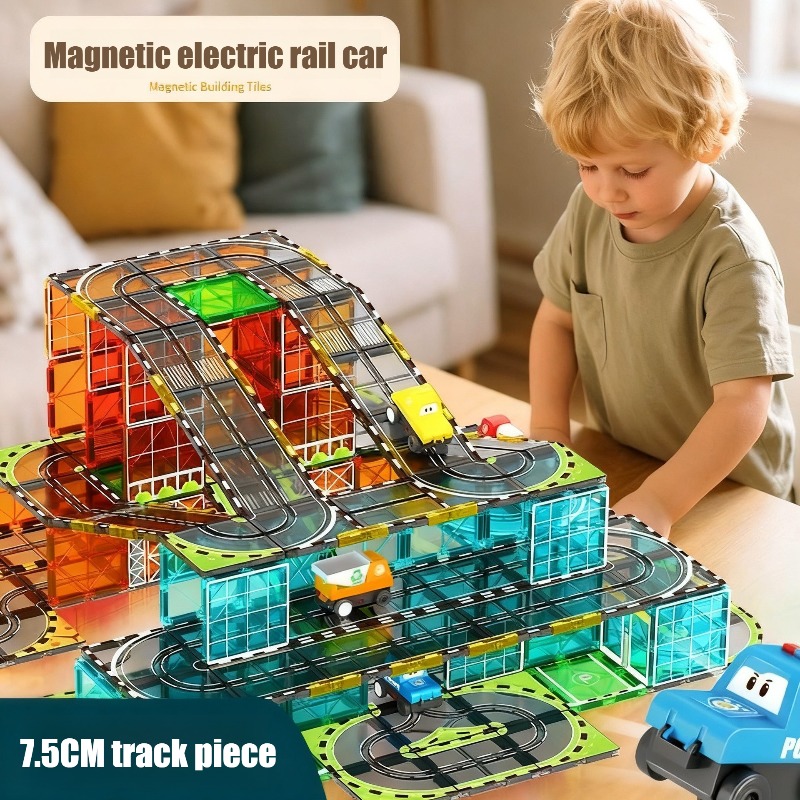 Kids Toys Electric Car - Voiture sur Rail électrique à magnétisme