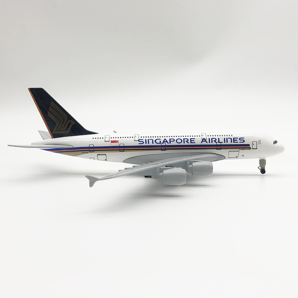 Kids Toys Singapore - Modèle d'avion Airbus A380 de 18cm,