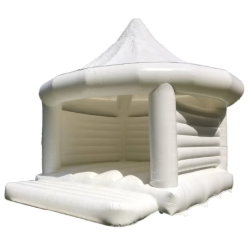 Kids Toys House - Château gonflable blanc pour mariage, jeux