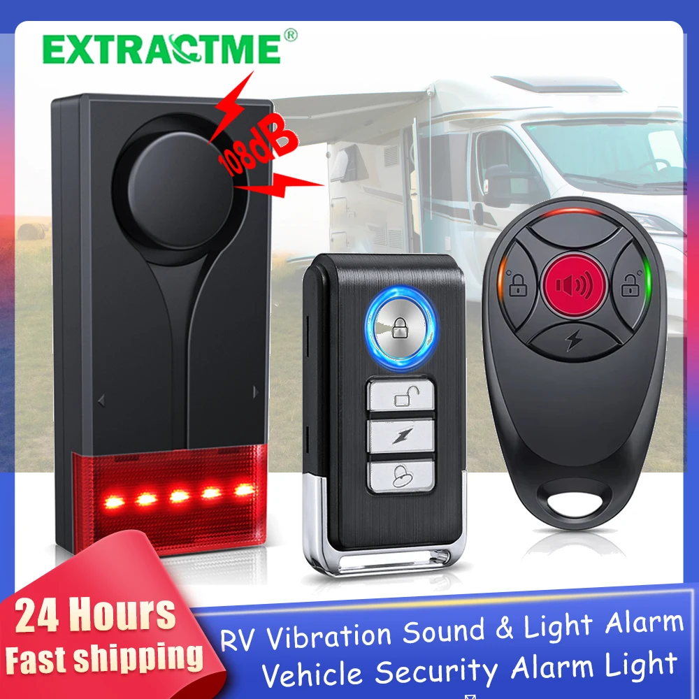 Remote Control Car - Extractme RV alarme 108dB système d'alarme