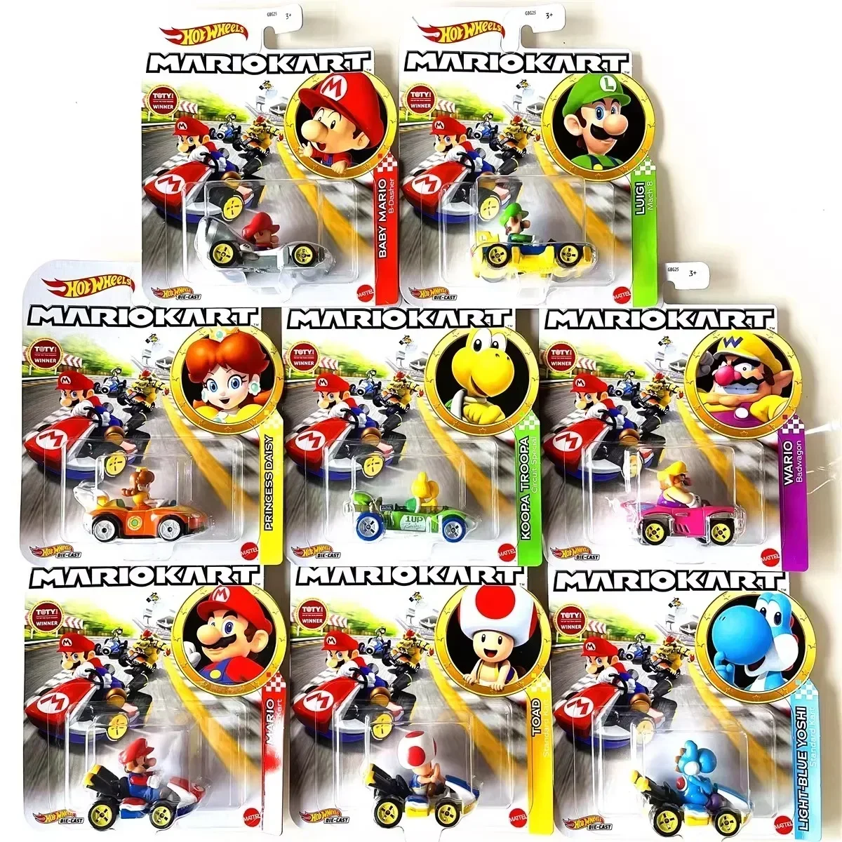 Kids Toys Cars - Hot Wheels-Jouet de voiture Mario Kart