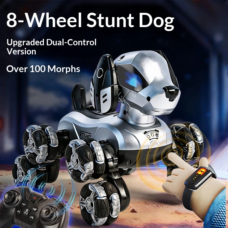Kids Toys Electric Car - Nouveau Robot Chien RC Acrobate 8