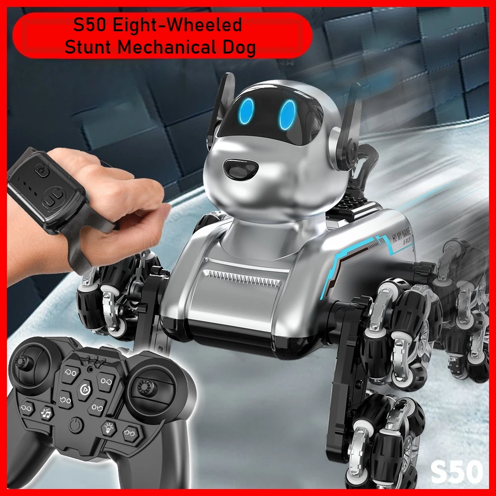 Remote Control Car - Robot chien Intelligent S50, détection de