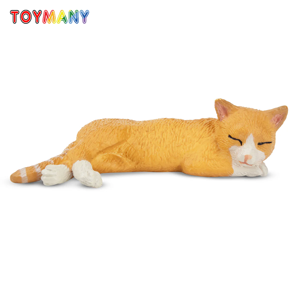 Kids Toys Latest - Toymany Simulation couché chat Orange chat