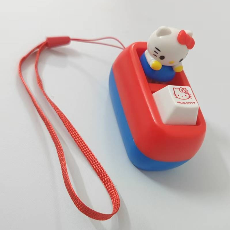 Kids Quiet Toys - Porte-clés Hello Kitty avec bouton vocal,