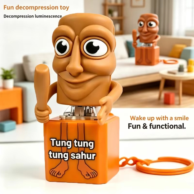 Kids Toys Latest - Nouveau porte-clés Tung Tung Tung Sahur,