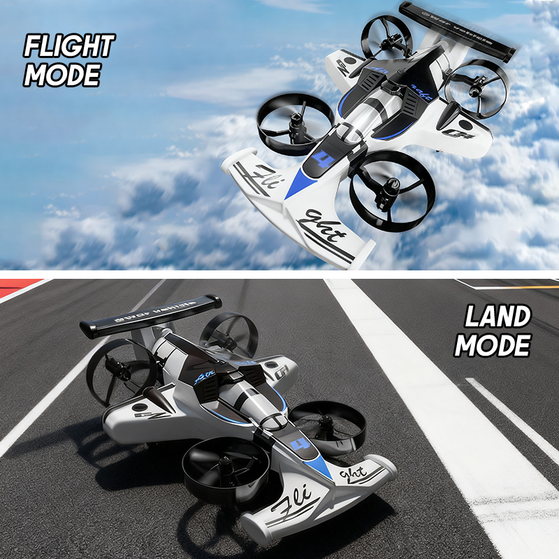 Kids Toys Electric Car - Mini Drone 2 en 1, voiture