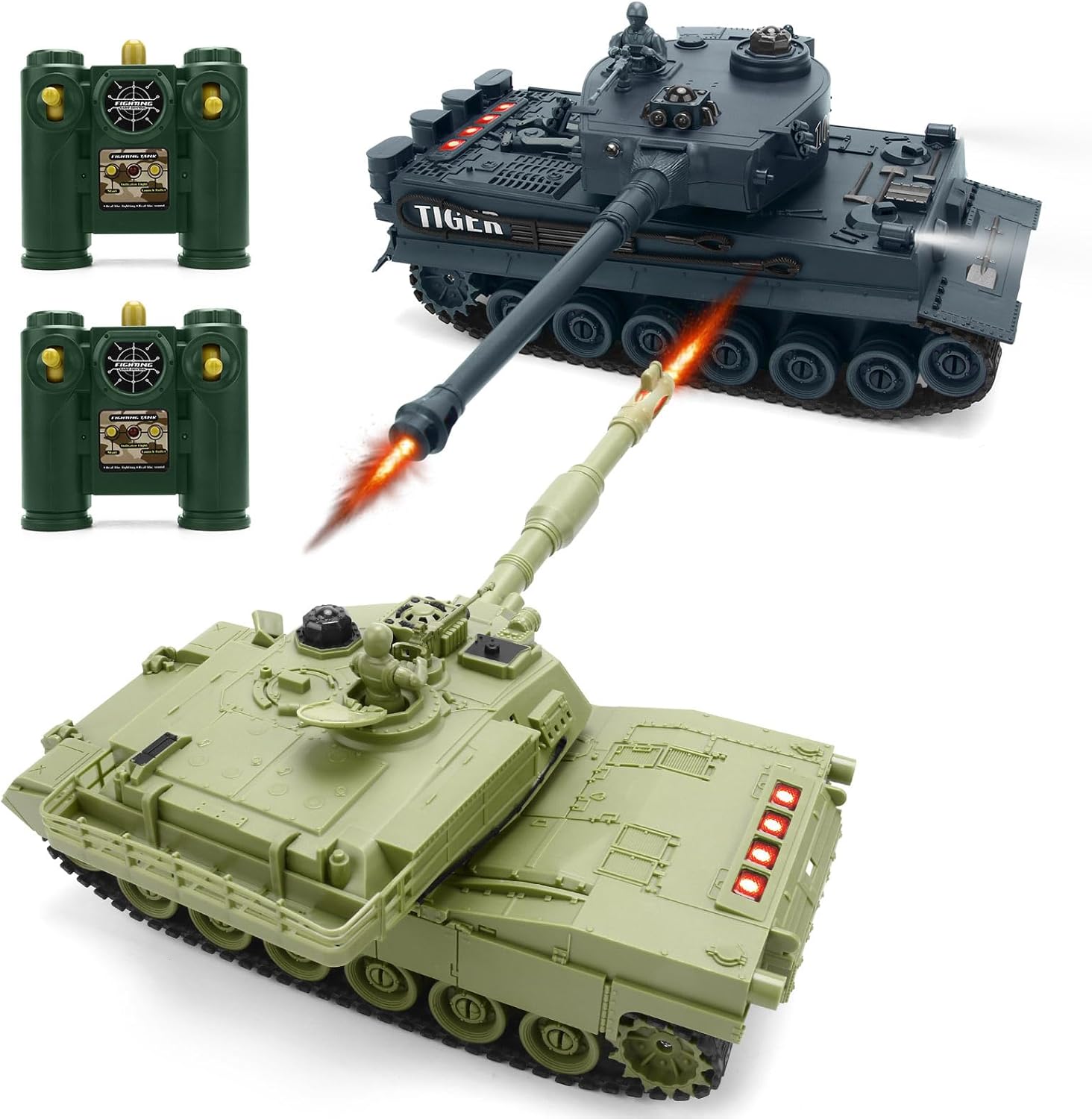 Kids' Toys Channel - Ensemble de chars de combat télécommandés
