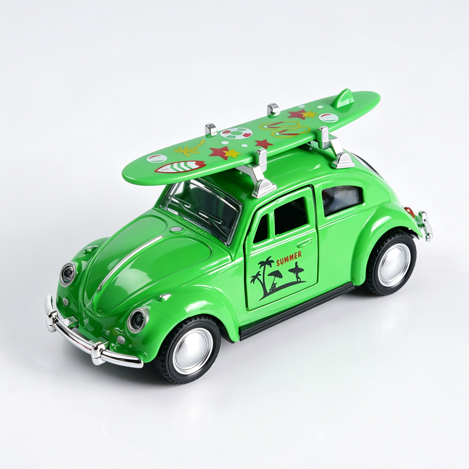 Kids Toys Cars - Voiture miniature rétro Green Beetle, modèle