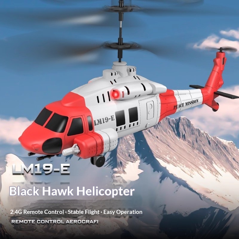 Kids' Toys Channel - Hélicoptère télécommandé LM19-E Black Hawk 2.4G,