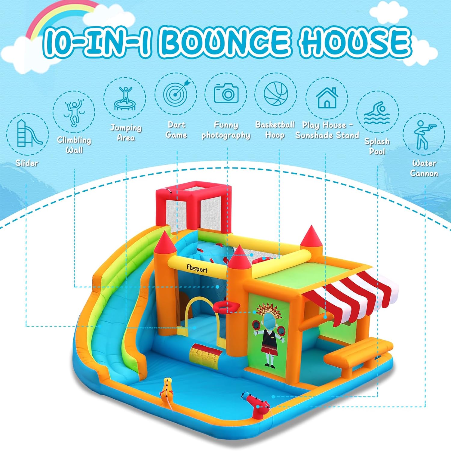 Structure gonflable aquatique  - Kids Toys House avis et prix