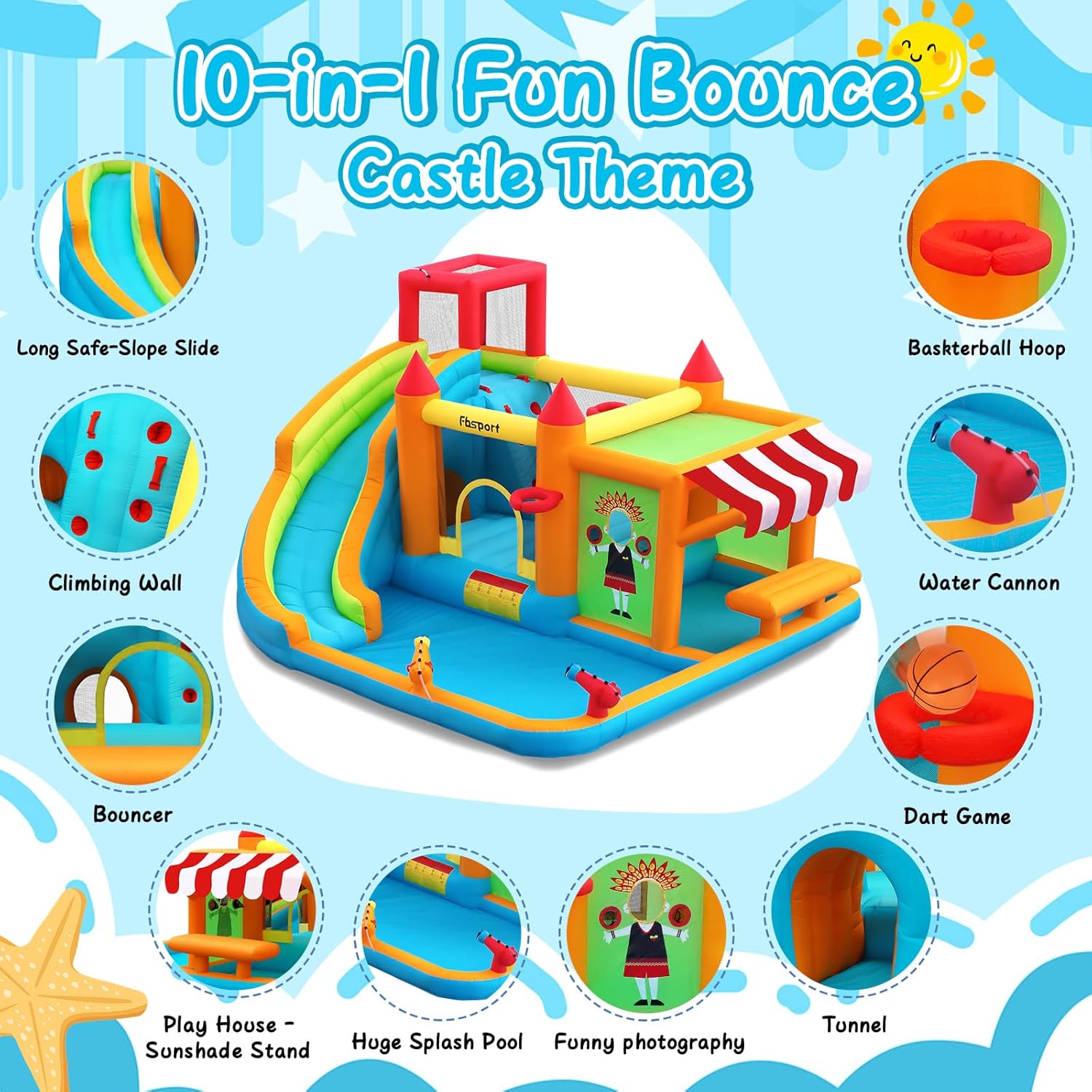 Structure gonflable aquatique  - Kids Toys House avis et prix