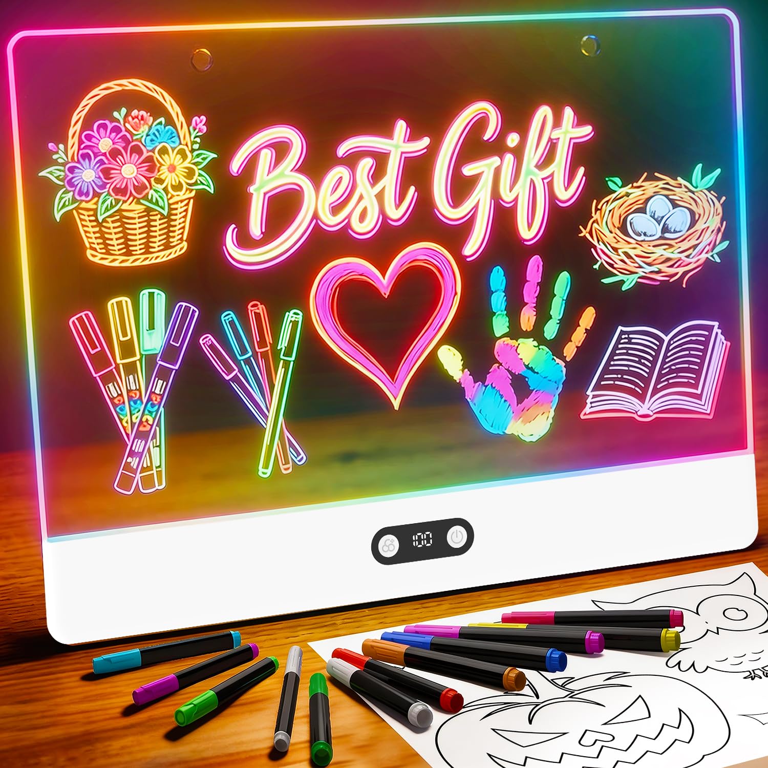 Tableau de dessin LED recharge - Kids Toys Drawing avis et prix