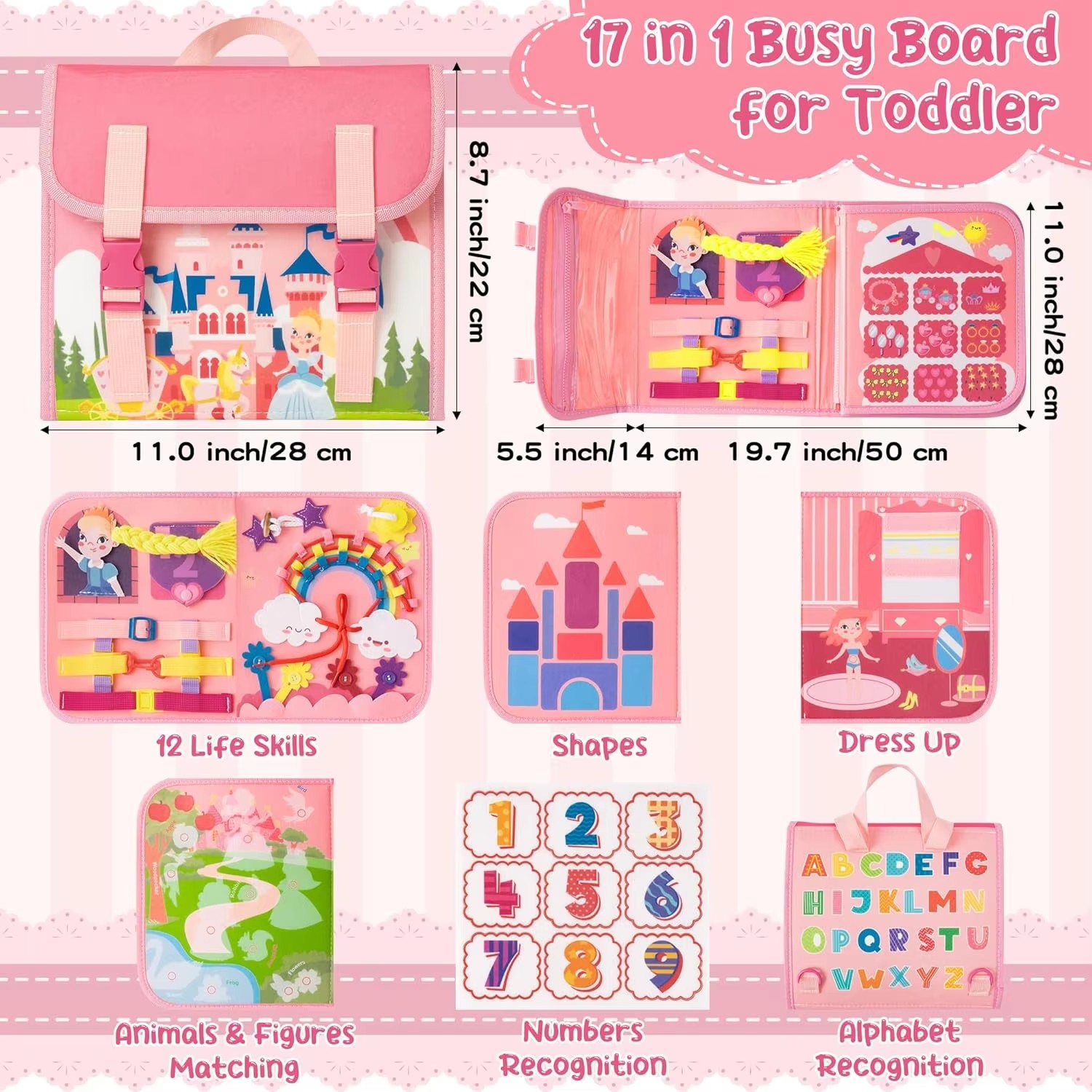 Sac à dos d'activités Château  - Kids Quiet Toys avis et prix