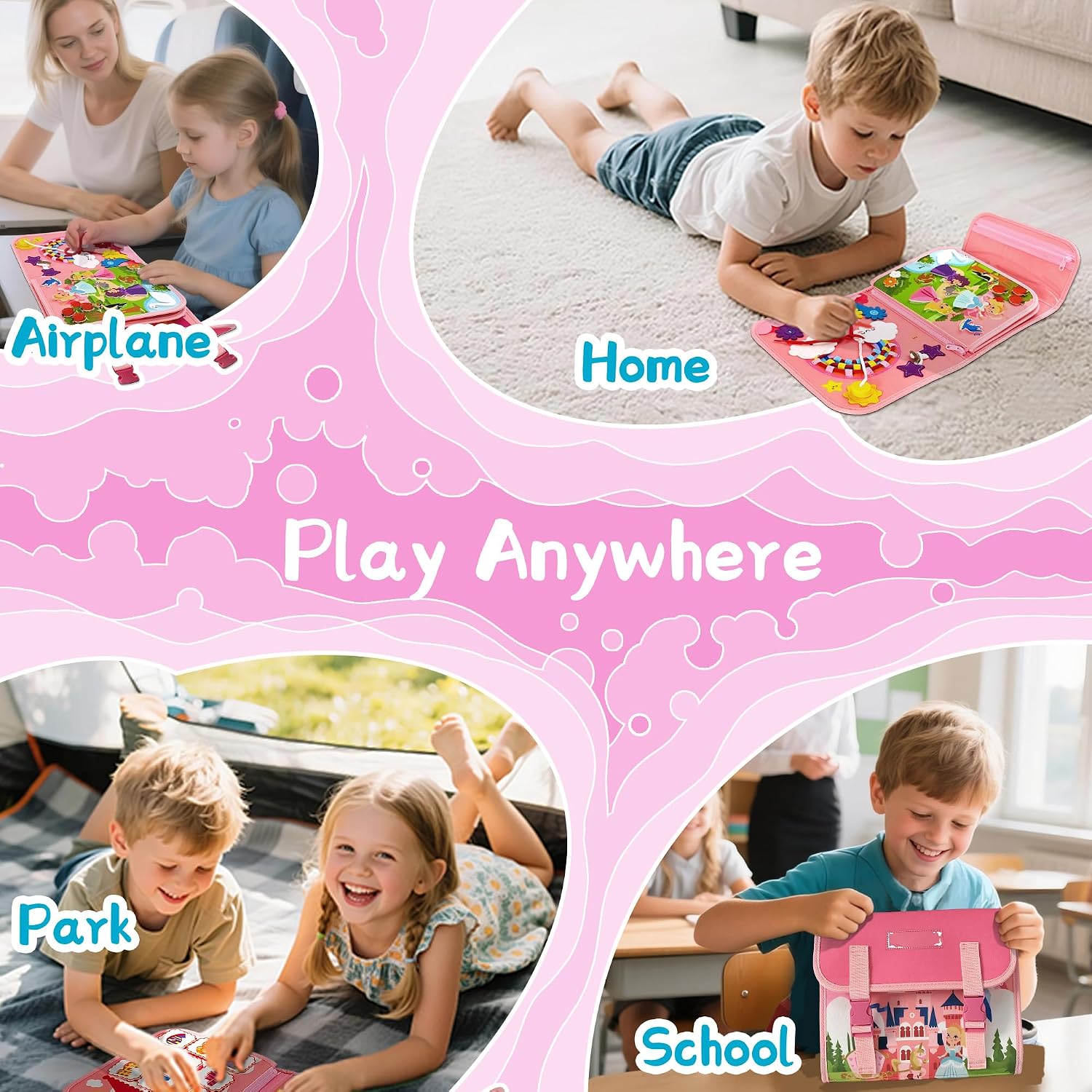 Sac à dos d'activités Château  - Kids Quiet Toys avis et prix