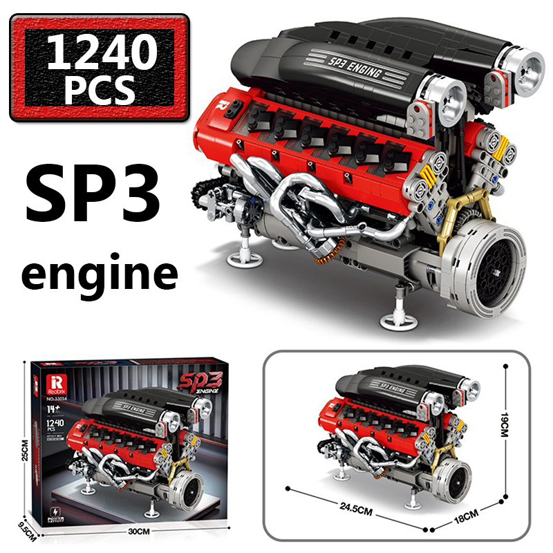 1240 pièces Moteur de voiture  - Kids Toys Cars avis et prix