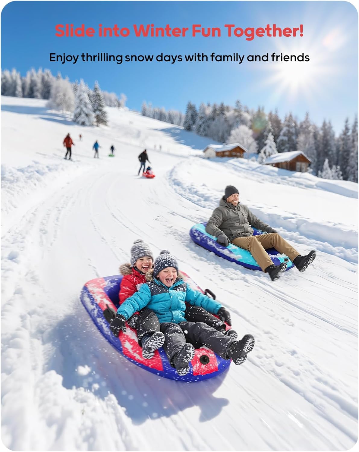 QPAU Luge gonflable en PVC rob - Kids' Toy avis et prix